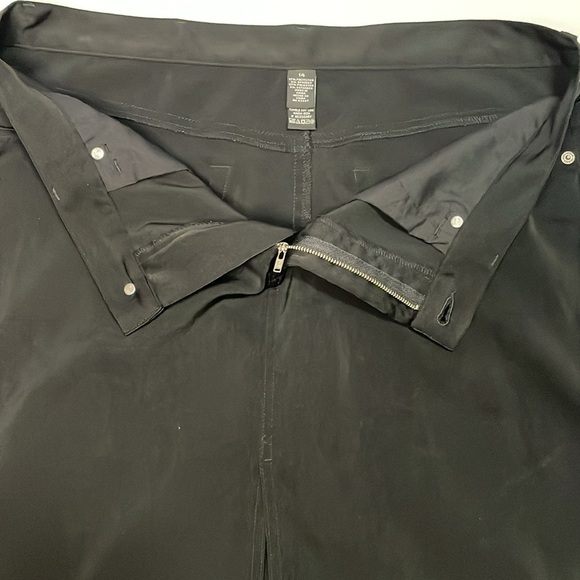 POLO JEANS Black‎ Zip Up Skirt w Slit & Back Pockets Size 14 EUC Preppy Academia - Picture 6 of 11